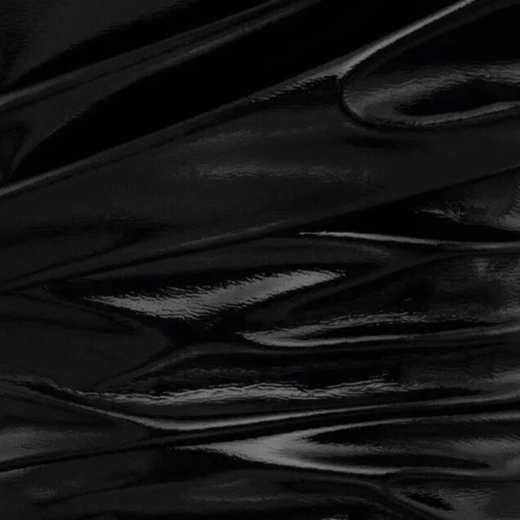 House Of Cb Marla Faux Patent Leather Corset Top Extra Small Black NWT - Picture 2 of 6